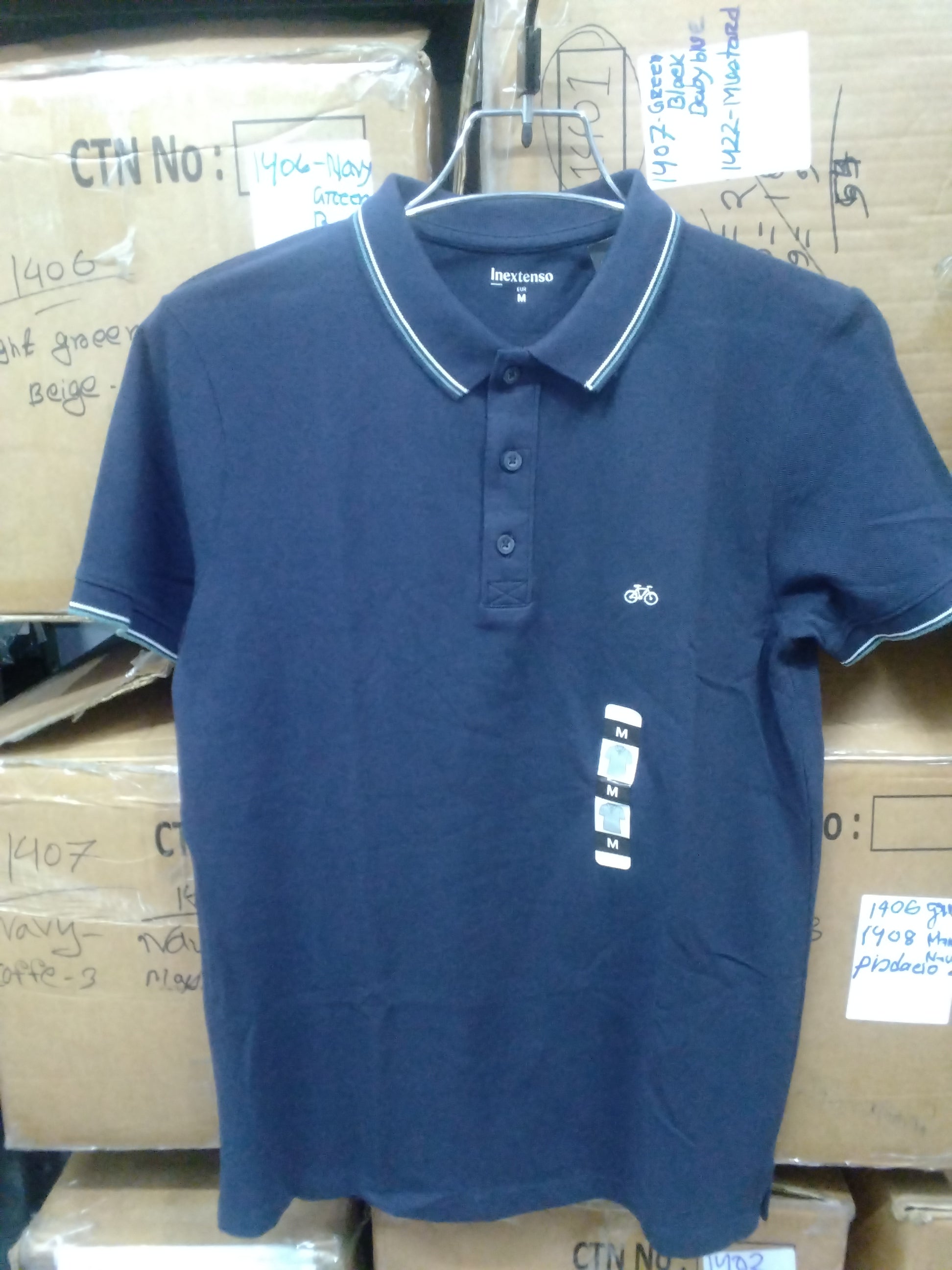 GATSBY Mens Polo T-shirt New Inextenso Navy  988
