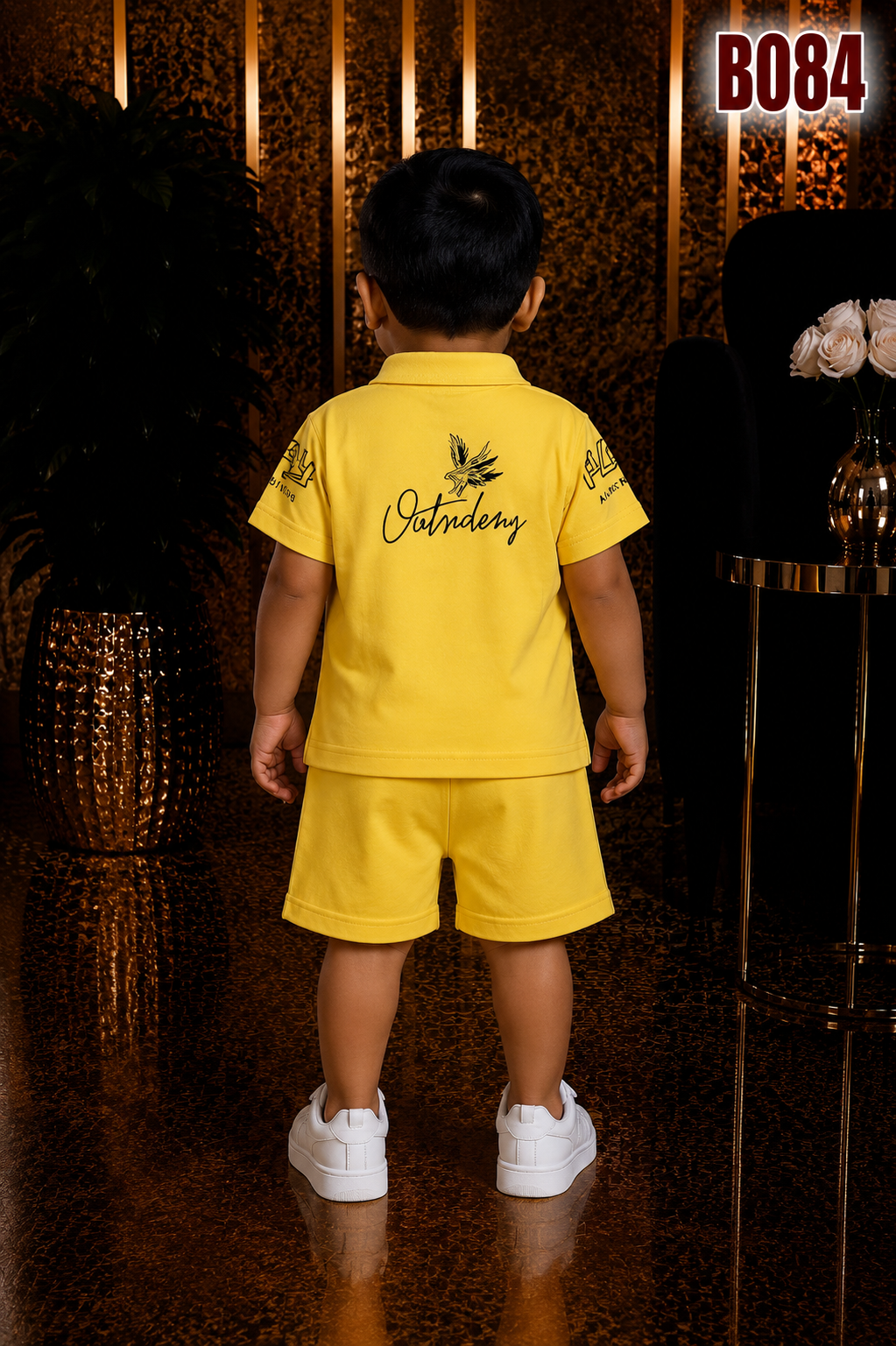Premium Little Explorer Polo & Shorts Set-BO84