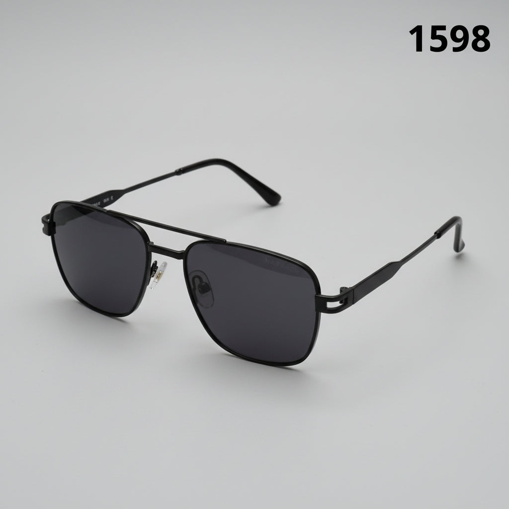 Classic Matte Square Frame Sunglasses 1598