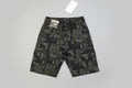Boys  Textured Smart Casual Button Shorts – Army Green