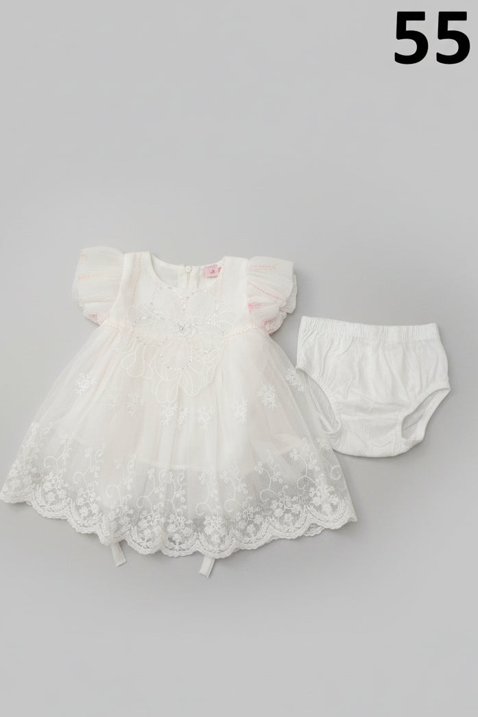Girls Party Dress with Bloomers Set 55