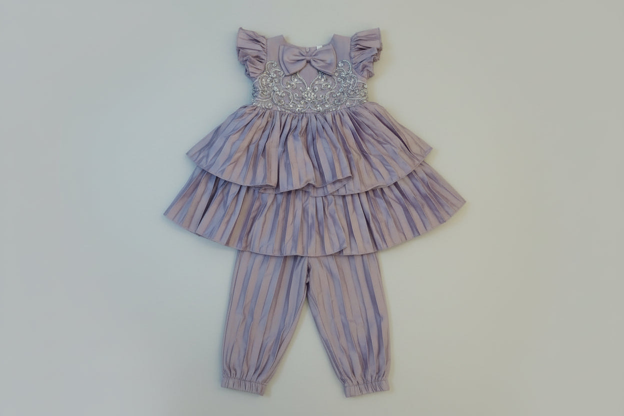 Baby Girls Elegant Embroidered Dress 258