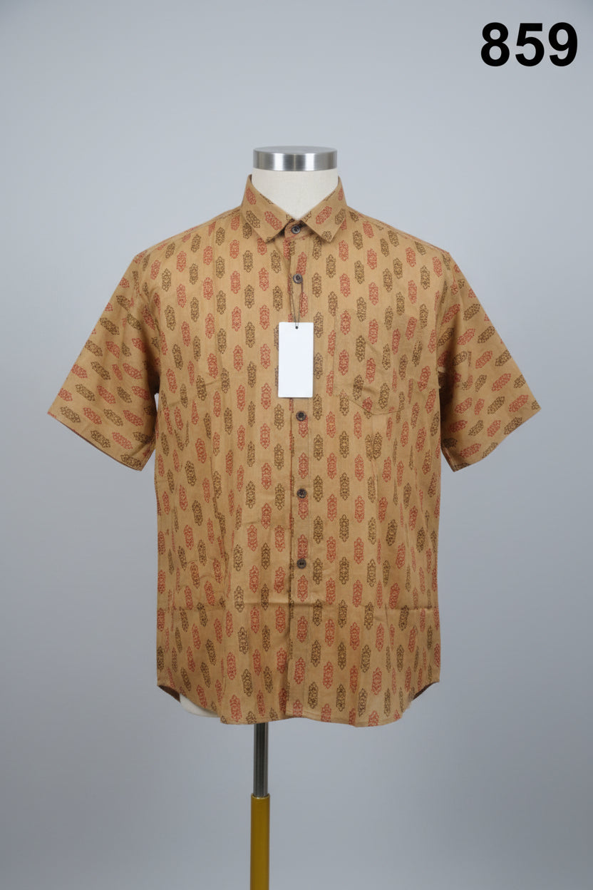 Premium Printed Short Sleeve Shirt 859