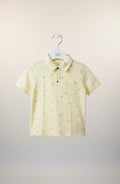 Boys Premium Polo Shirt – Soft Cotton Piqué 165 Pastel Yellow