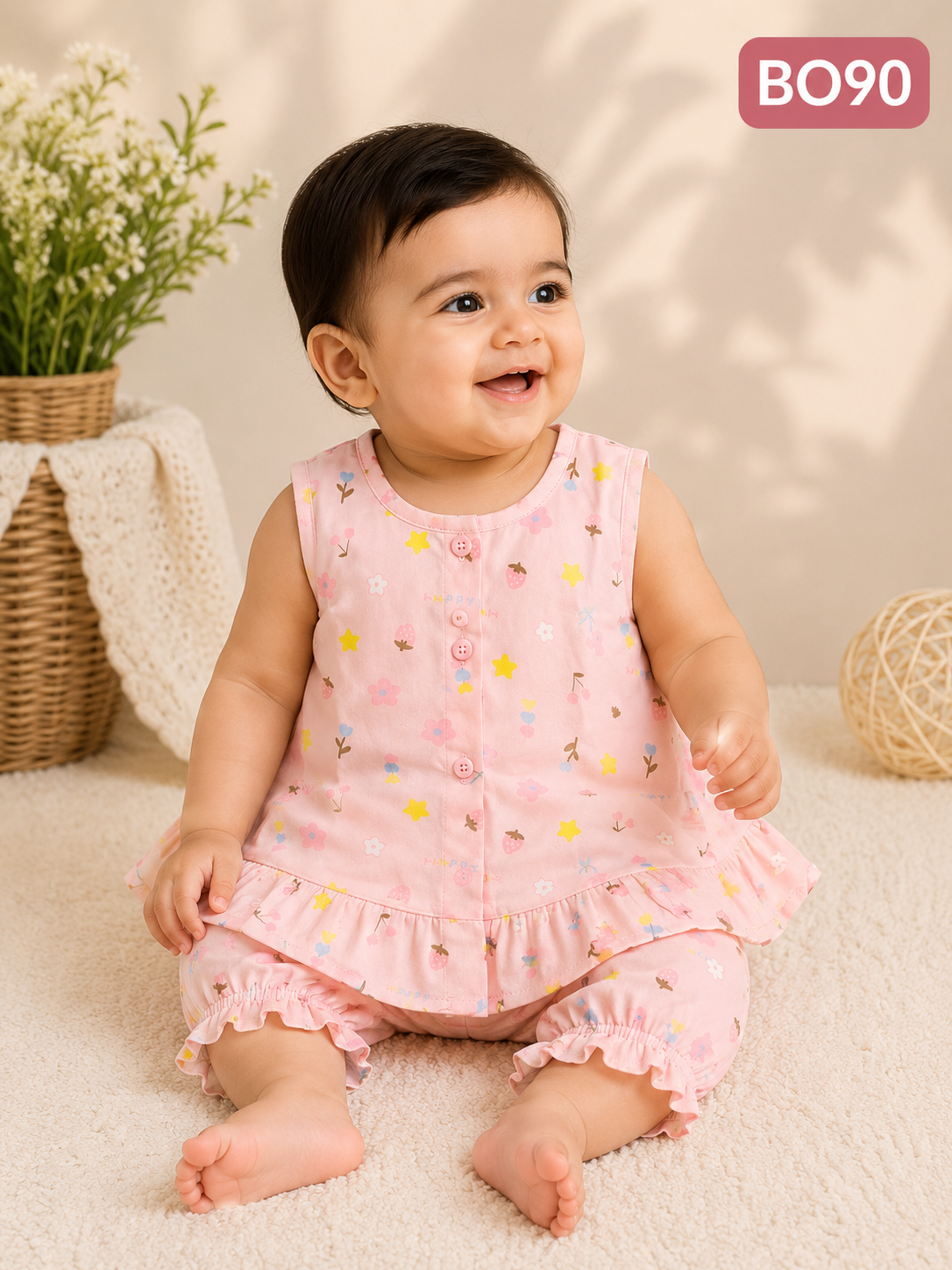 Little Bloom Floral Baby Two-Piece Set-BO90