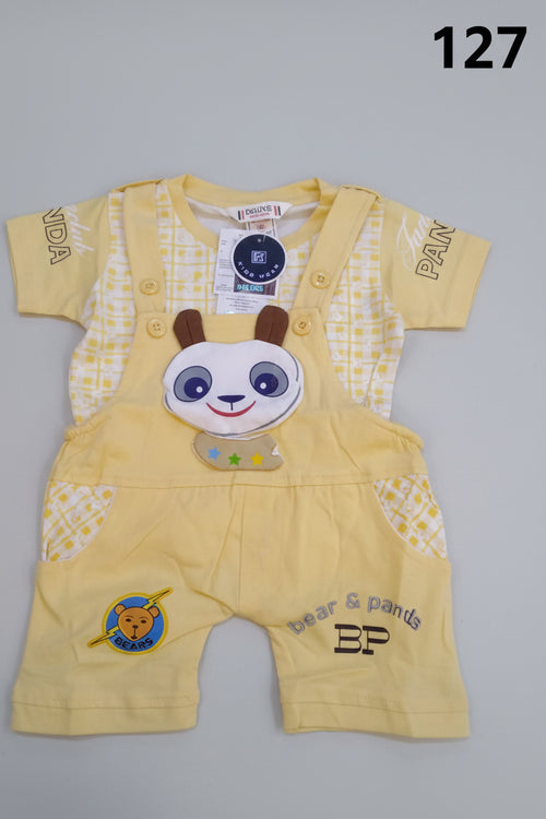 Bear & Panda Baby Dungaree Set 127