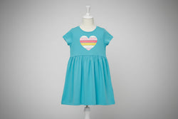 Girls Bird & Floral Printed Dress 3327