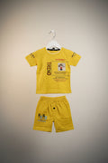 Kids “SCENERY TREND” Printed T-Shirt & Shorts Set 348