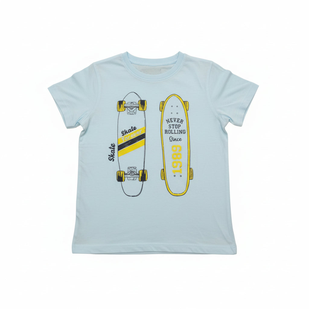 Premium Kids Cotton T-Shirt – Boys & Girls Casual Graphic Tee 2070