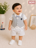 Little Gentleman Nautical Vest Two-Piece Set -BO91