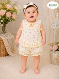 Premium Floral Ruffle Baby Girl Two-Piece Set-GD62