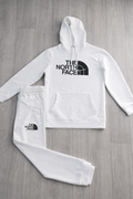 Premium Logo Hoodie & Joggers Set for Men TNF-1036 Off White
