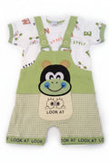 Baby Cartoon Monkey Dungaree Set – “Look At” Edition (T-Shirt + Suspender Shorts) 134