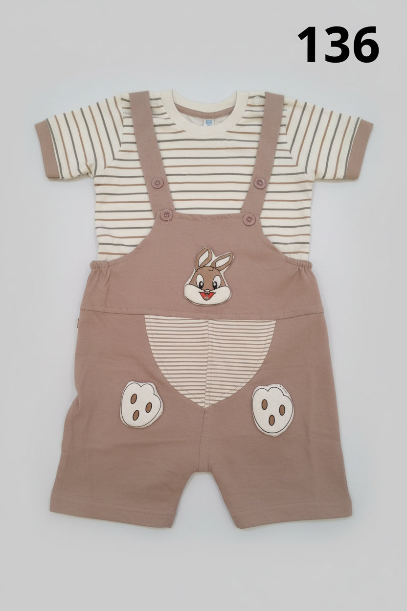 Baby Bunny Dungaree Romper Set 136