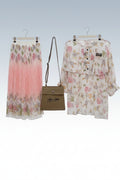 Baby Girls Floral Top & Pleated Skirt Set with Sling Bag 152