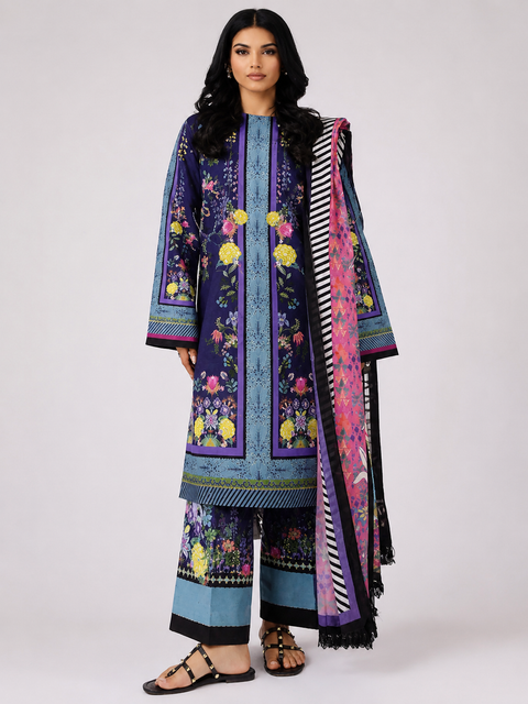 Premium Floral Unready Three Piece-357