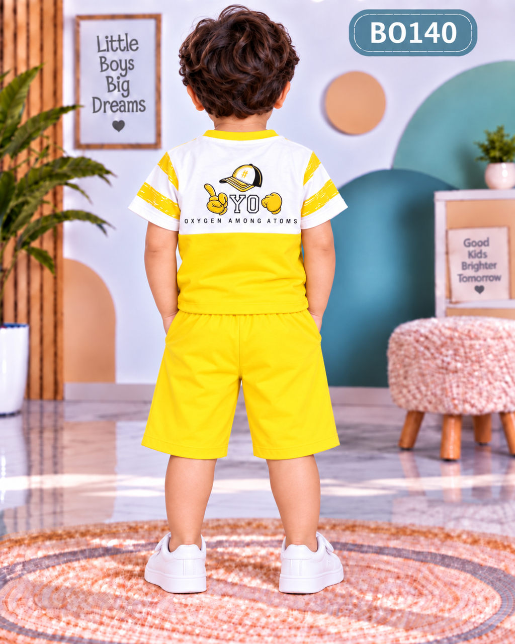 Premium Boys Graphic T-Shirt & Shorts Set-BO140