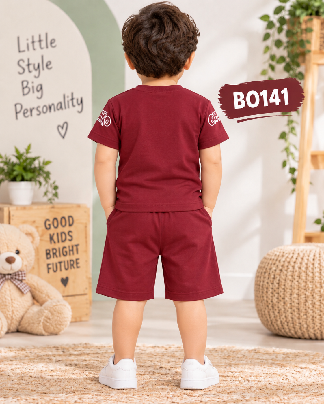 Premium Boys Graphic T-Shirt & Shorts Set-BO141