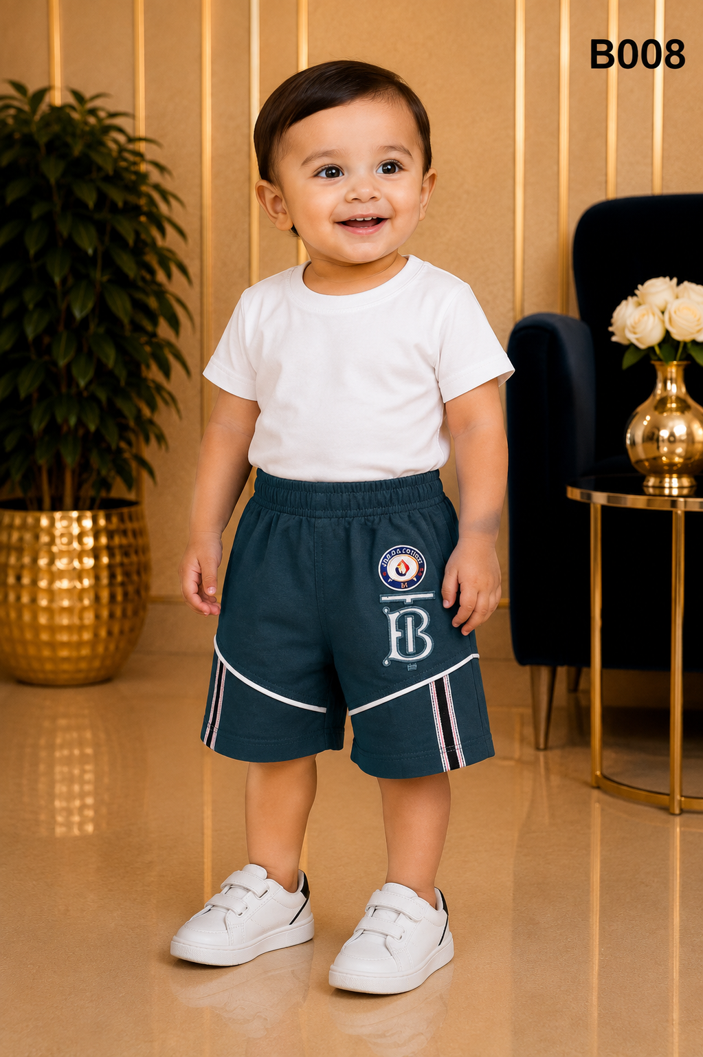 Elite Stripe Kids Shorts Collection-BO08
