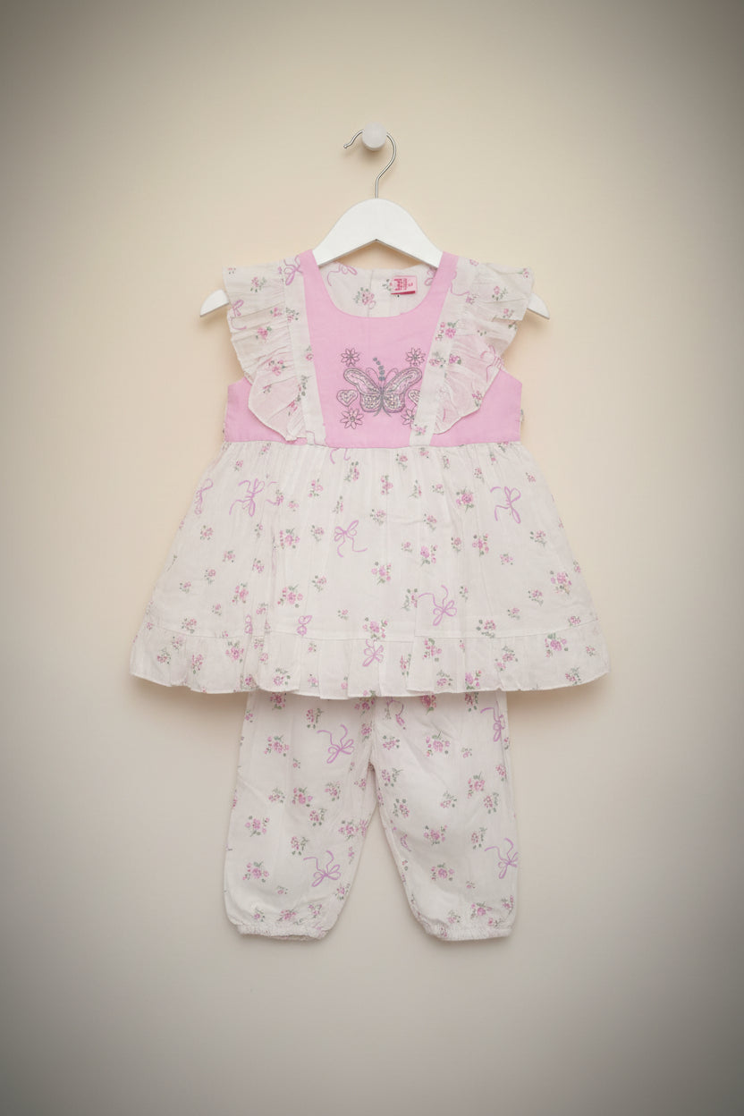 Girls Floral Dress Set 56