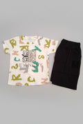 Boys Printed T-Shirt & Shorts Set 018