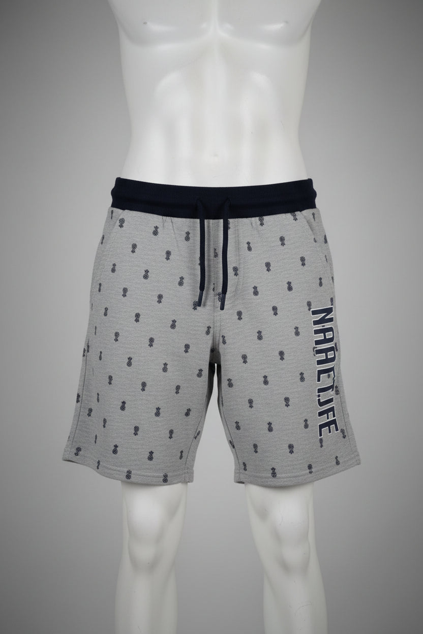 Boys Charcoal Casual Knit Shorts with Drawstring 2333