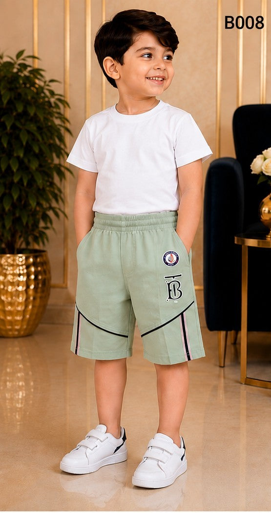Premium Boys Soft Cotton Summer Casual Shorts - BO08