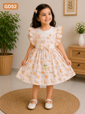 Blossom Charm Ruffle Girls Dress-GD52