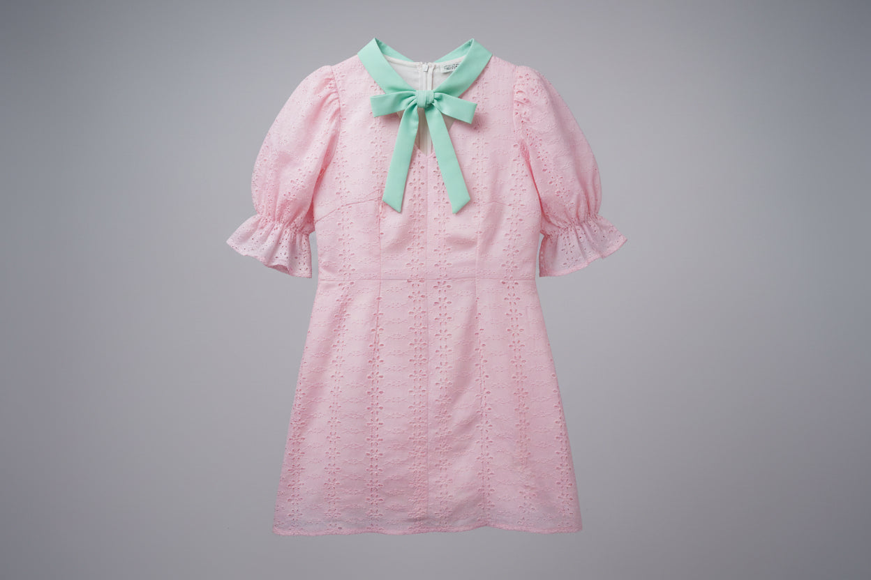 Girls Floral Ruffle Sleeve Party Dress 956