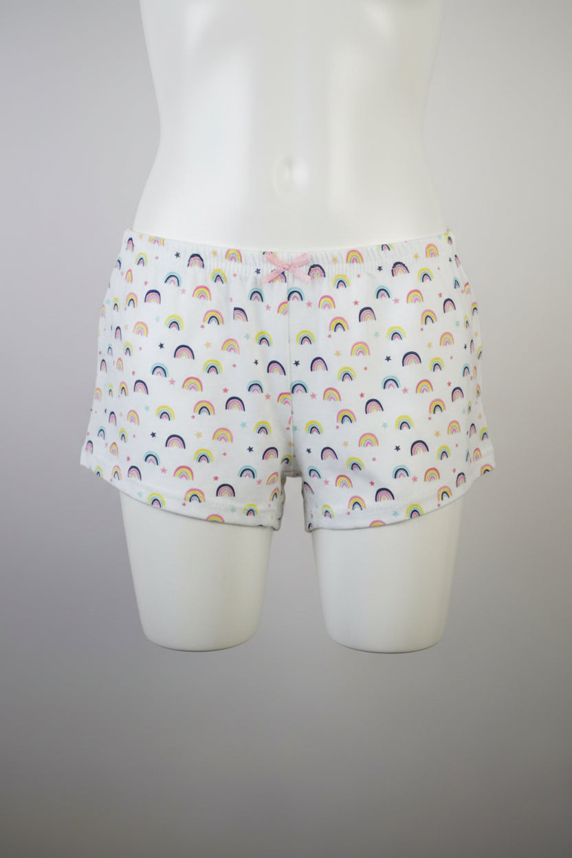 Girls Rainbow Print Cotton Shorts 1601