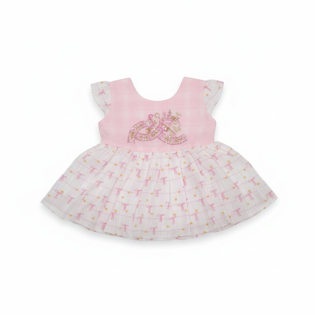 Baby Girls Elegant Embroidered Dress 242