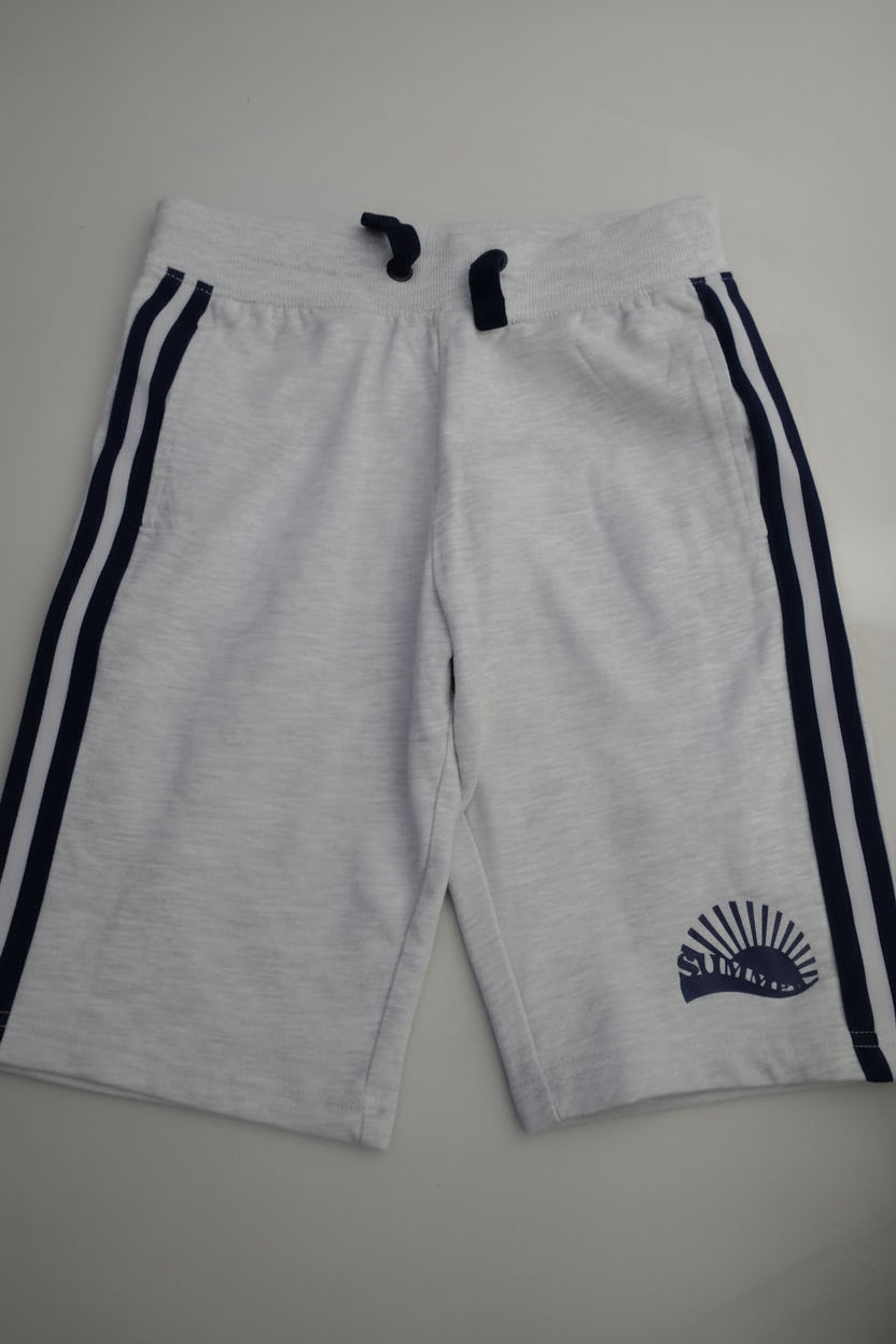 Men’s Charcoal Casual Knit Shorts with Drawstring 2314