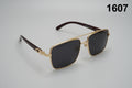 Classic Matte Square Frame Sunglasses 1607