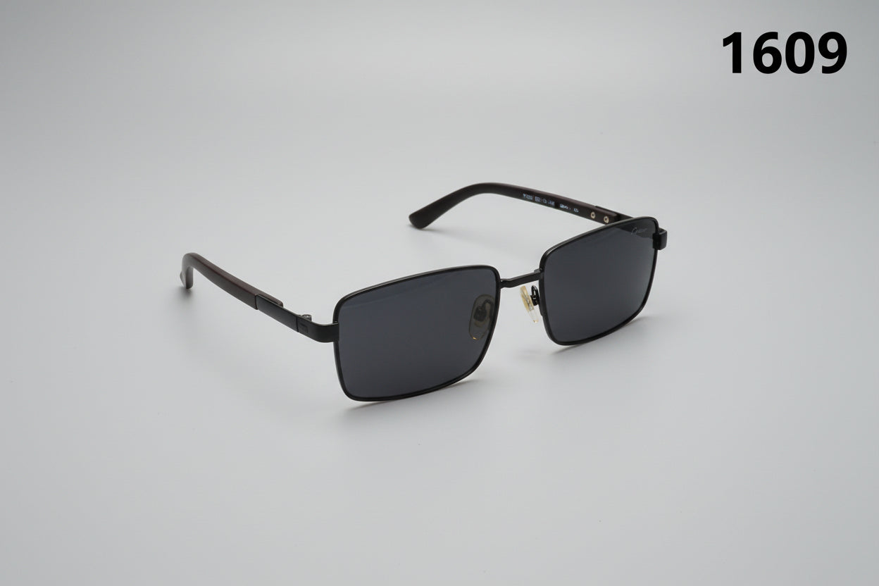 Classic Matte Square Frame Sunglasses 1609