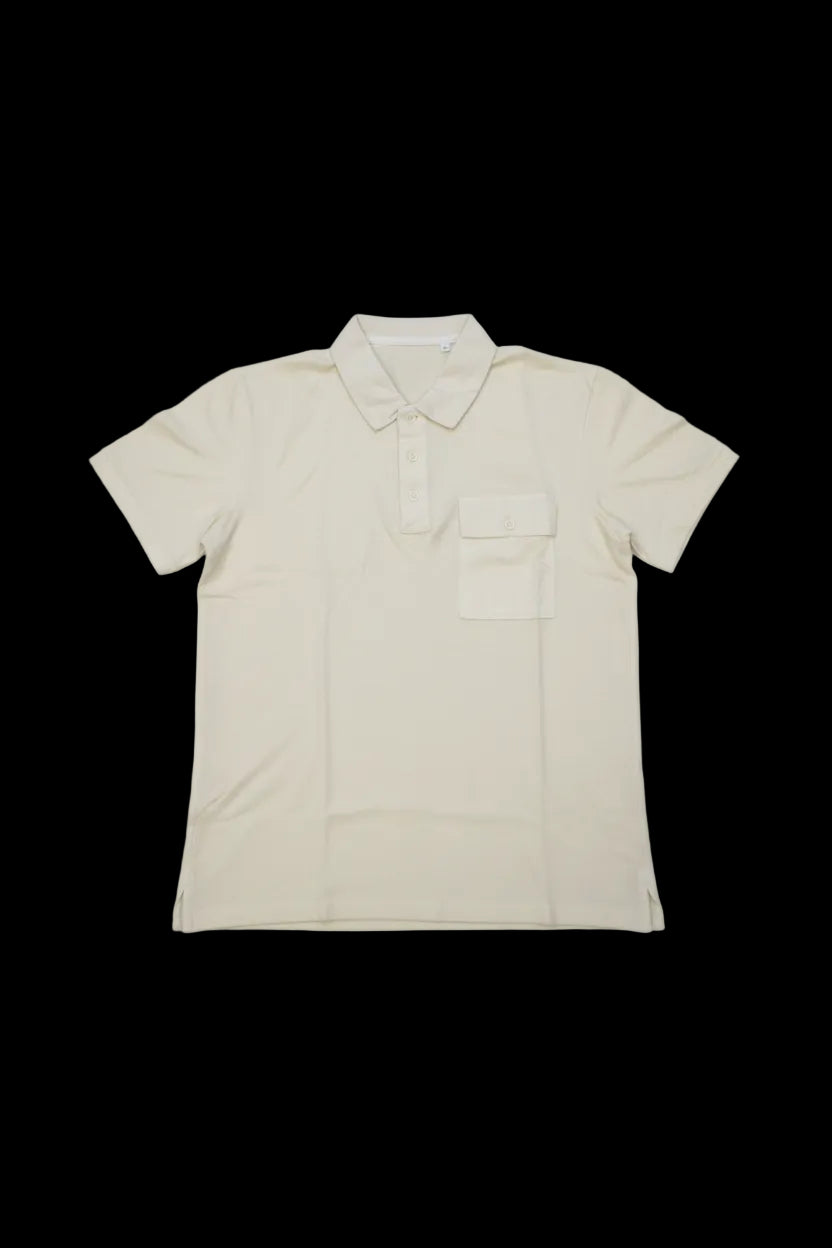 GATSBY Mens Polo T-shirt Cream Off-White 2009
