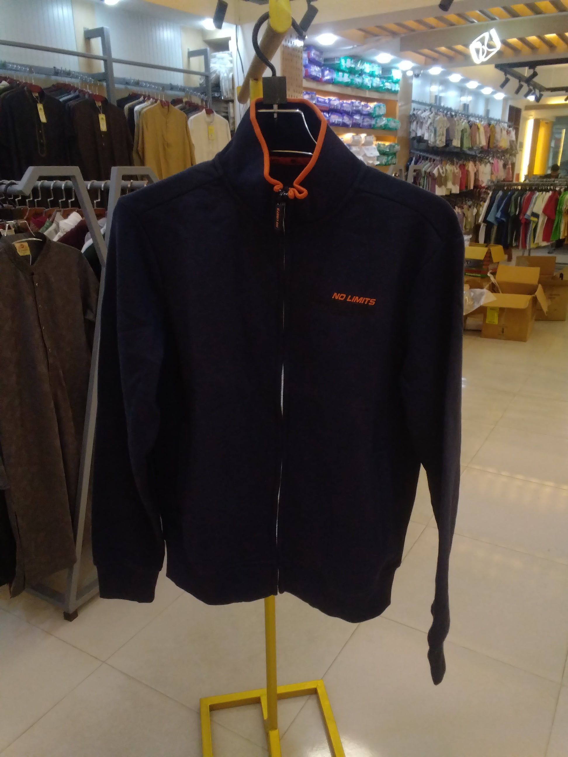 GATSBY Men’s Premium Zip-Up Jacket – Navy 02