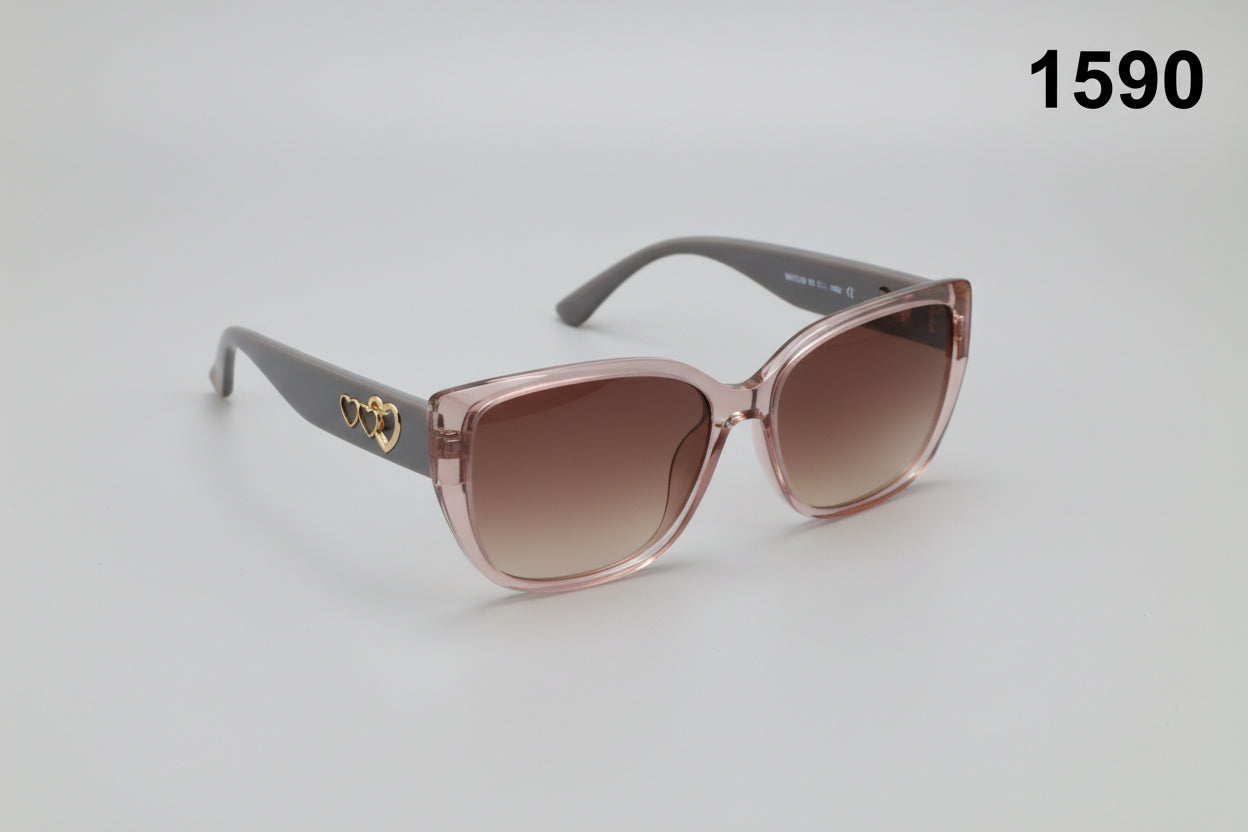 Classic Matte Square Frame Sunglasses 1590