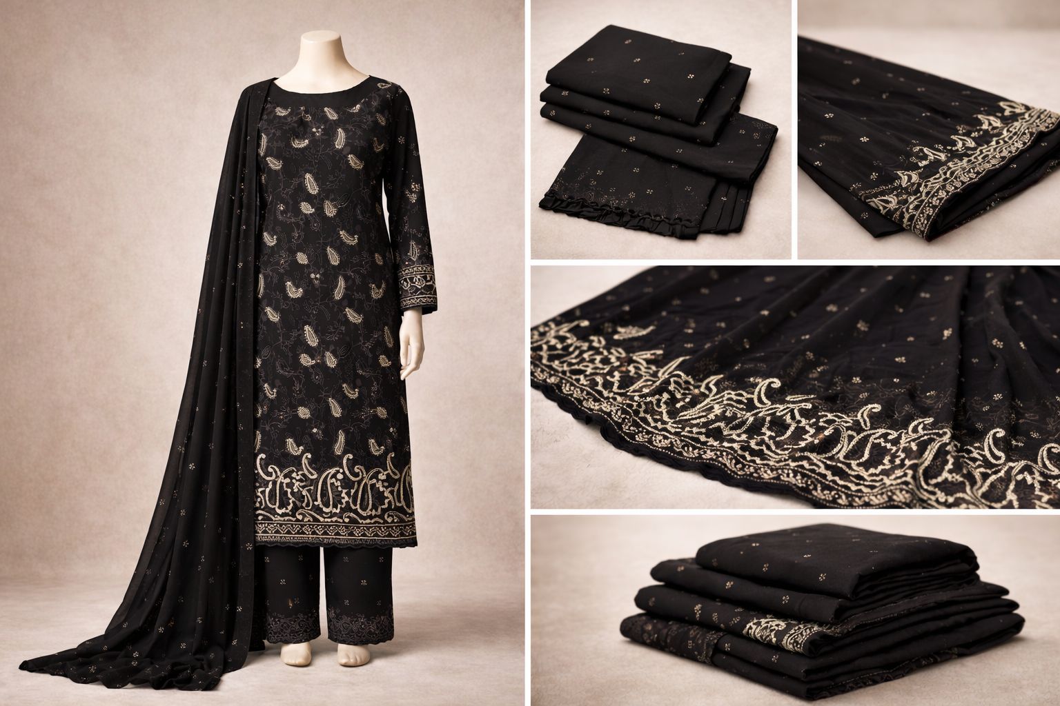 Premium Stone Work Embroidered  Salwar Kameez Set 1089