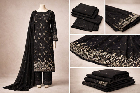 Premium Stone Work Embroidered  Salwar Kameez Set 1089