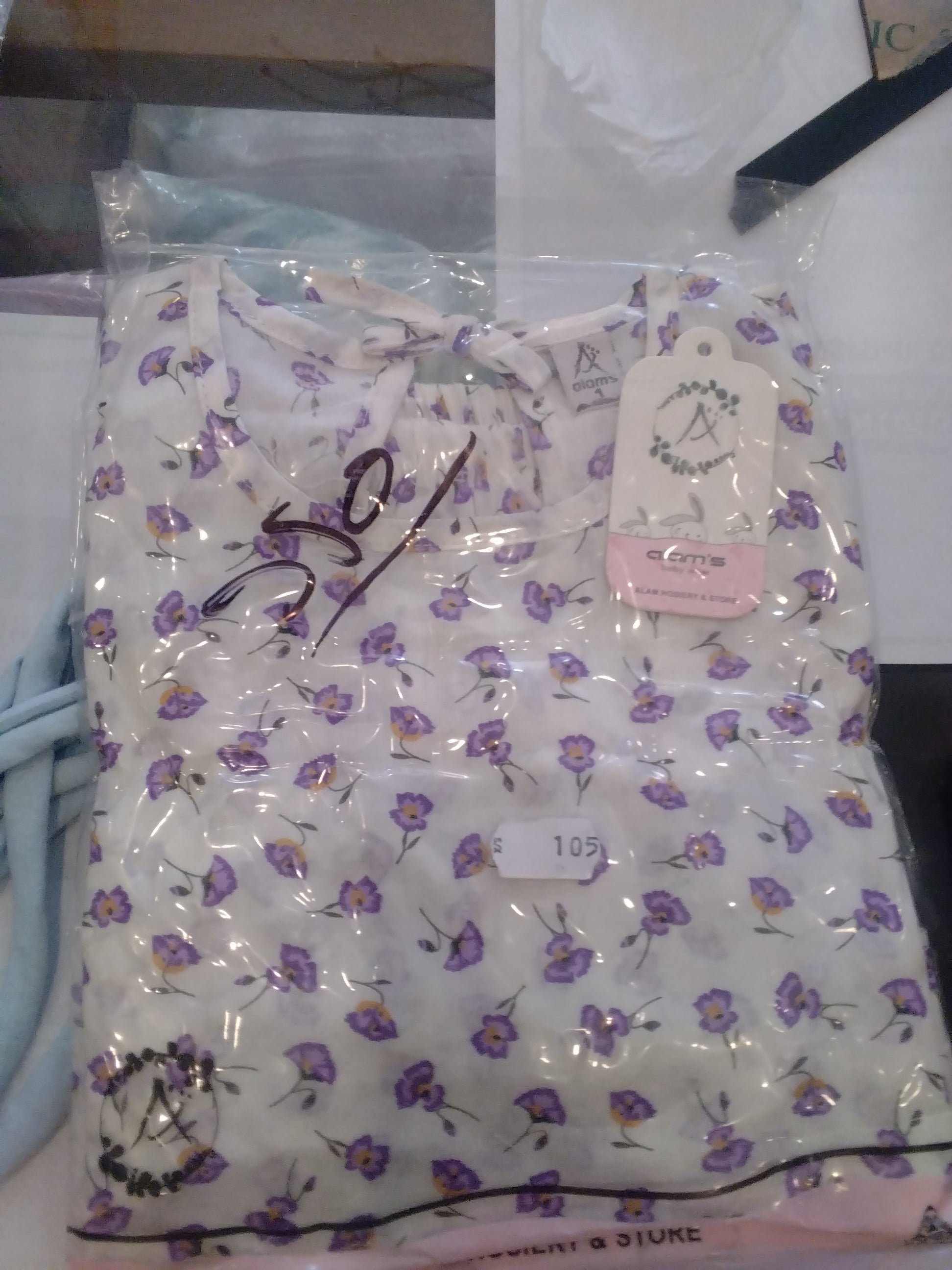 Baby Girls Floral Printed Cotton Dress Set 110