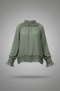 Girls Floral Ruffle Sleeve Party Dress 951