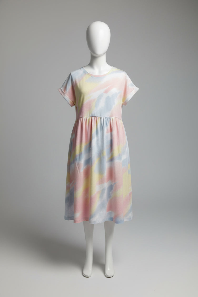 Girls Bird & Floral Printed Dress 3334