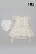 Baby Girls Printed Cotton Frock Dress Set with Inner Bloomer 195