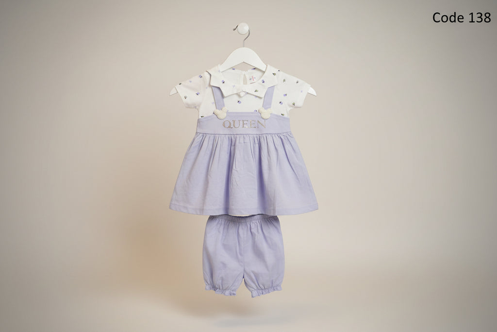 Baby Girls Premium Queen Dress Set (Top & Pant) 138