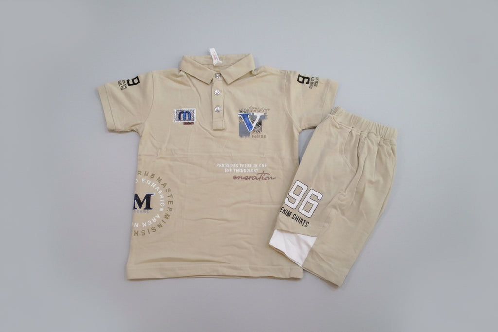 Boys Premium Polo T-Shirt & Shorts Set 322