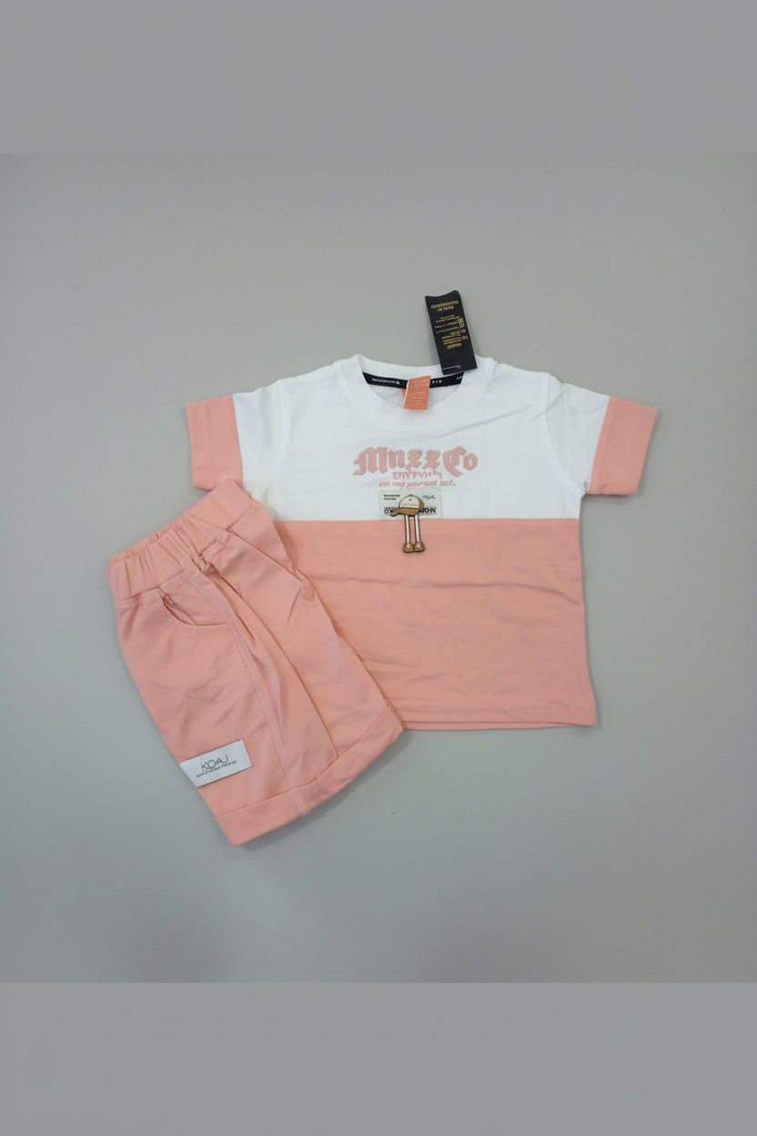 Kids Color Block T-Shirt & Shorts Set – Premium Casual Wear.320.