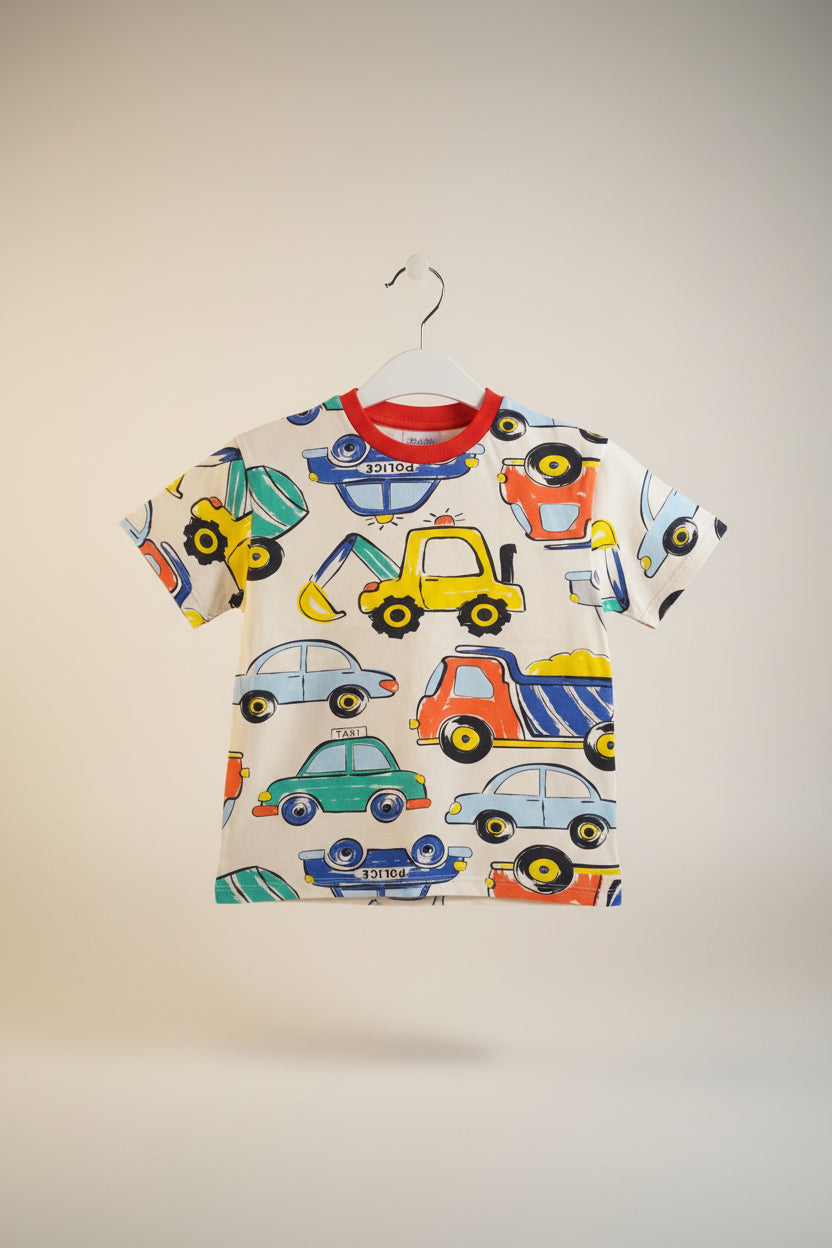 Premium Kids Cotton T-Shirt – Boys & Girls Casual Graphic Tee 2069