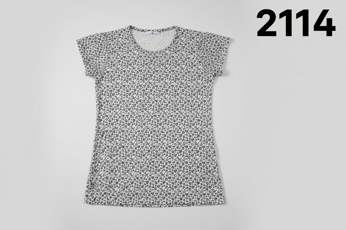 Girls  Floral Graphic Casual T- Shirt Dress 2114