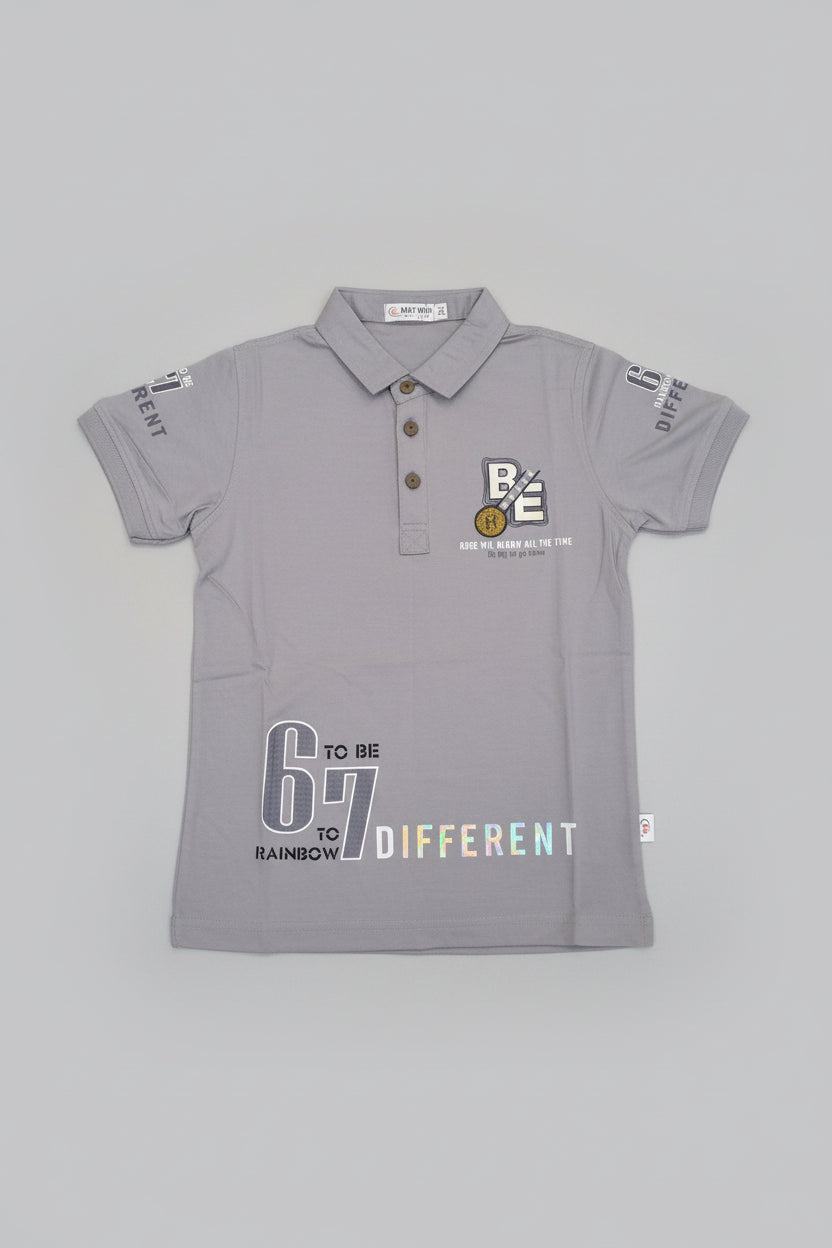 Kids Printed Polo T-Shirt – Be Different 67 Edition 301