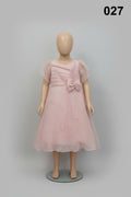 Girls Elegant Pearl Embroidered Party Dress 027